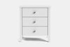 Ivydale Wide 3 Drawer Bedside Table - Pine
