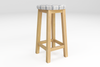 Barclay Round Barstool - Pine
