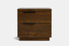 McKenzie 2 Drawer Bedside Table - Ash