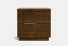 McKenzie 2 Drawer Bedside Table - Ash