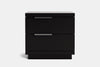 McKenzie 2 Drawer Bedside Table - Ash