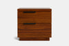 McKenzie 2 Drawer Bedside Table - Ash