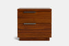 McKenzie 2 Drawer Bedside Table - Ash