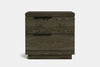 McKenzie 2 Drawer Bedside Table - Ash