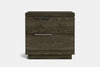 McKenzie 2 Drawer Bedside Table - Ash