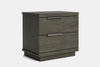 McKenzie 2 Drawer Bedside Table - Pine