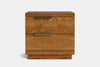 McKenzie 2 Drawer Bedside Table - Ash