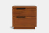 McKenzie 2 Drawer Bedside Table - Pine