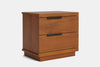 McKenzie 2 Drawer Bedside Table - Pine