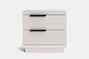 McKenzie 2 Drawer Bedside Table - Ash