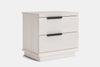 McKenzie 2 Drawer Bedside Table - Ash