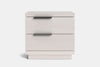 McKenzie 2 Drawer Bedside Table - Ash