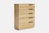 McKenzie 5 Drawer Tallboy - Ash