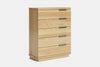 McKenzie 5 Drawer Tallboy - Ash