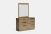 McKenzie 6 Drawer Dresser & Mirror - Ash