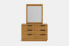 McKenzie 6 Drawer Dresser & Mirror - Pine