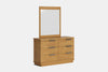 McKenzie 6 Drawer Dresser & Mirror - Pine