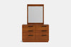 McKenzie 6 Drawer Dresser & Mirror - Pine