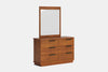McKenzie 6 Drawer Dresser & Mirror - Pine