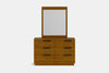 McKenzie 6 Drawer Dresser & Mirror - Pine