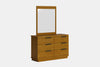 McKenzie 6 Drawer Dresser & Mirror - Pine