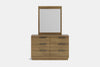 McKenzie 6 Drawer Dresser & Mirror - Pine