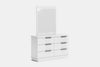 McKenzie 6 Drawer Dresser & Mirror - Pine