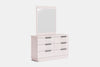 McKenzie 6 Drawer Dresser & Mirror - Pine
