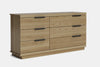 McKenzie 6 Drawer Large Lowboy - Ash