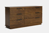 McKenzie 6 Drawer Large Lowboy - Ash