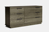 McKenzie 6 Drawer Large Lowboy - Ash