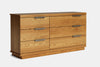 McKenzie 6 Drawer Large Lowboy - Ash