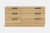 McKenzie 6 Drawer Large Lowboy - Ash
