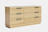 McKenzie 6 Drawer Large Lowboy - Ash