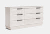 McKenzie 6 Drawer Large Lowboy - Ash