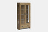 Metro 2 Door Display Cabinet - Ash