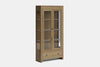 Metro 2 Door Display Cabinet - Ash