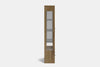 Metro 2 Door Display Cabinet - Ash