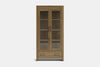 Metro 2 Door Display Cabinet - Ash