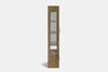 Metro 2 Door Display Cabinet - Ash