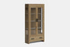 Metro 2 Door Display Cabinet - Ash