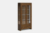 Metro 2 Door Display Cabinet - Ash