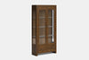 Metro 2 Door Display Cabinet - Ash