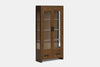Metro 2 Door Display Cabinet - Ash