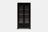 Metro 2 Door Display Cabinet - Ash