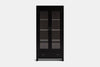 Metro 2 Door Display Cabinet - Ash