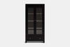 Metro 2 Door Display Cabinet - Ash