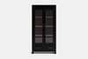 Metro 2 Door Display Cabinet - Ash