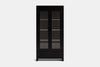 Metro 2 Door Display Cabinet - Ash
