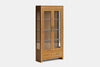 Metro 2 Door Display Cabinet - Ash